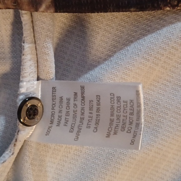 WICK WEAR BOO, MENS POLO CAMOFLAGE POLO SHIRT, SIZE LARGE. - Picture 6 of 6